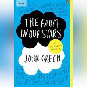 “The Fault in our Stars” a paperback novel by John Green